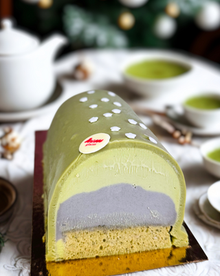 Bûche Sésame Noir - Matcha du Japon